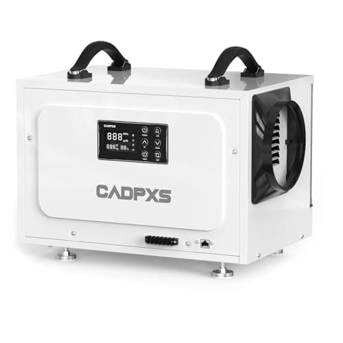 CADPXS Crawl Space Dehumidifier, 125 Pints Commercial Dehumidifiers with Drain Hose, Dehumidifier for Crawlspace, Basements & Water Damage Use, Auto Defrost & Memory Restart, cETL Listed