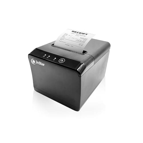 3nStar RPT004 Thermal Receipt Printer | 80mm POS Printer | USB & Ethernet | High-Speed 230mm/s | Auto Cutter, Wall-Mount, Compact Design | Restaurant, Retail, Kiosk, Hospitality Use
