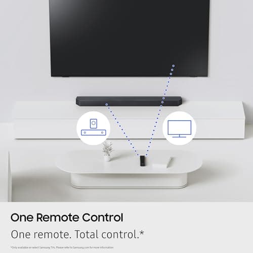 Samsung B-Series Soundbar HW-B630F 3.1 ch DTS Virtual:X Soundbar with Subwoofer (2025 Model) One Remote Control, Voice Enhance Mode, Adaptive Sound 6