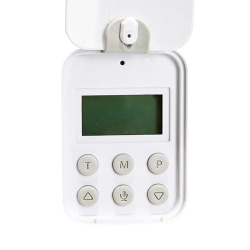 Amazon Basics Automatic Cat Feeder with Programmable Voice Recorder, Slow Feed, Portion Control, 4L Capacity, White 5