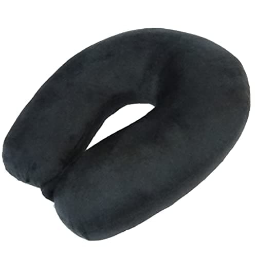 Wolf Essentials Adult Cozy Soft Microfiber Neck Pillow for Travel – Compact, Machine Washable - Perfect for Airplane, Car, or Home Use - Filled and Finished in The USA – Black 5