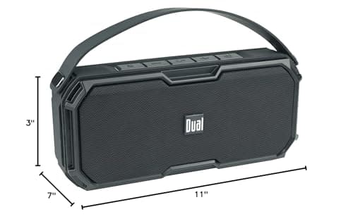 Dual Electronics LUBTWS6 Wireless Portable Bluetooth Speaker, TruWireless Bluetooth Stereo, Waterproof & Dustproof IP67, 360 Degree Rich Dynamic Sound, Up to 100ft Wireless Range, 15 Hour Playtime 9