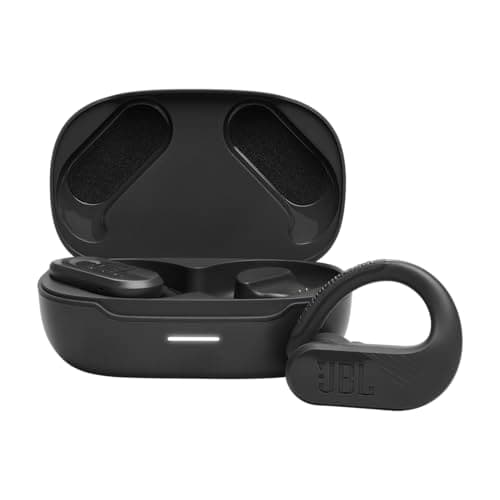 JBL Endurance Peak 3 - Dust and Water Proof (IP68) True Wireless Active Earbuds, JBL Pure Bass Sound, Up to 50 Total Hours of Playback with Speed Charge, Ambient Aware & Talk Thru (Black)