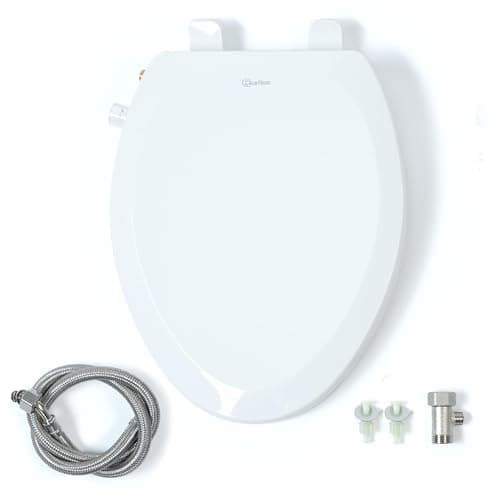CLEAR REAR Elongated Bidet Toilet Seat – Non Electric Attachment for Toilets, Easy to Install Self Cleaning, Rear & Feminine Wash Nozzles, Adjustable Water Sprayer, Eco Friendly Hygienic Upgrade 8