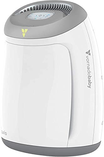 Vornadobaby Purio Nursery Air Purifier with True HEPA Filter, Safety Features, and Soothing Glow, White