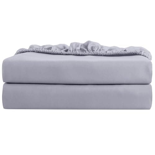 Claphin 2 Pack Full Fitted Bed Sheets Softest Quality Microfiber, 15" Deep Pocket Sheets with Wrinkle and Fade Resistant, Durable and Long Lasting Full Sheet Only, Grey