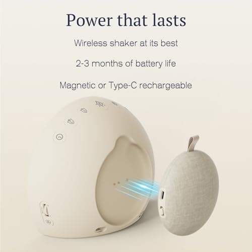 ANJANK Extra Loud Alarm Clock with Wireless Bed Shaker, Vibrating Dual Alarm with Light Wake Up for Heavy Sleepers & Hearing Impaired, 9-Color Night Light, 8 Sounds, 0-100% Dimmer, USB Charger 5