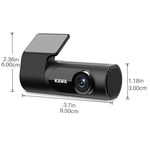 KAWA Dash Cam 2K, WiFi Dash Camera for Cars 1440P with Hand-Free Voice Control, Night Vision, Mini Hidden Dashcam Front, Emergency Lock, Loop Recording, 24-Hour Parking Monitor, APP, Support 256GB Max 8