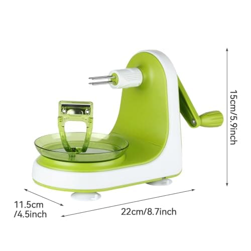 KEOUKE Manual Apple Peeler with Suction Base - Quick, Safe Desktop Apple Skin Peeler, Replaceable Blade, Easy to Clean for Home Kitchen Quick Applesauce Pie Making 6