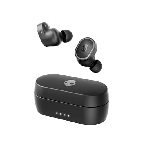 Skullcandy Sesh ANC In-Ear Noise cancelling Wireless Earbuds, 32 Hr Battery, Microphone, Works with iPhone Android and Bluetooth Devices - Black(Renewed) (Renewed)