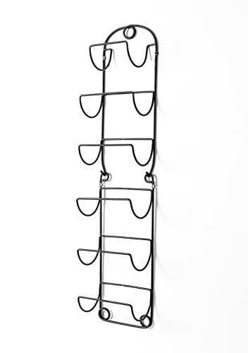 SODUKU Towel Racks for Bathroom Wall Mounted Metal Wine Rack Towel Shelf Towel Holder for Bath Black 6