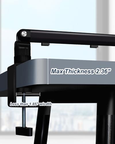 YCNEW Tablet Desk Mount for ipad, Desk Clamp Aluminum Alloy Arm Tablet Stand Holder Suitable for 4.7-15.6" and Under 3 Pound iPhone, ipad mini/Air/Pro, Kindle, Portable Monitor, Nintendo Switch(Black) 7