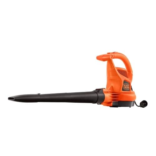 BLACK+DECKER Leaf Blower, Leaf Vacuum and Mulcher 3 in 1, Backpack Blowers for Lawn Care,250 mph Airflow, 400 cfm Delivery Power, Reusable Bag Included, Corded (BEBL7000) 16