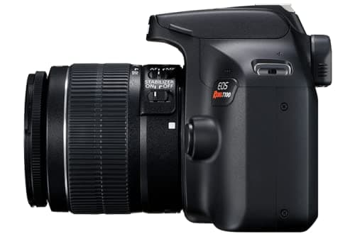 Canon EOS 4000D / Rebel T100 DSLR Camera with 18-55mm Lens + 64GB Memory Card + Case + Card Reader + Flex Tripod + Hand Strap + Cap Keeper + Memory Wallet + Cleaning Kit 5