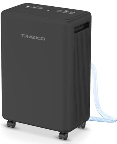 2000 Sq.ft Dehumidifier for Basement, Trazico 30 Pint Dehumidifiers for Home Large Room Bedroom Bathroom with Drain Hose, Intelligent Humidity Control, 3 Modes, 24H Timer, Auto Defrost, Black