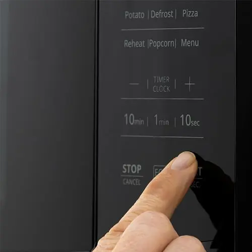 RecPro RV Kitchen Air Fryer & Convection Microwave with Trim Kit | 1.0 Cu. Ft. | 120V | 6 Cooking Modes (Black) 6