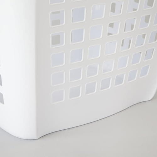 Sterilite Ultra Easy Carry Laundry Hamper, Comfort Handles to Easily Carry Clothes Between the Bedroom and Laundry Room, Plastic, White, 4-Pack 6