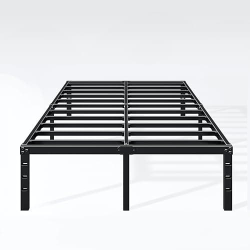 Hafenpo 16 Inch Full Bed Frame - Sturdy Metal Platform Full Size, No Box Spring Needed, Heavy Duty, Easy Assembly, Strong Bearing Capacity, Under Bed Storage, Black 9