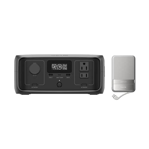 EF ECOFLOW Power Station RIVER 3 245Wh + 5000mAh Qi2 Rapid Power Bank