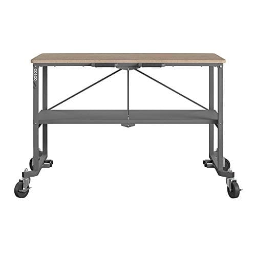 COSCO SmartFold Portable Workbench/Folding Utility Table with Locking Casters, 600 lb. Capacity, MDF Top 5