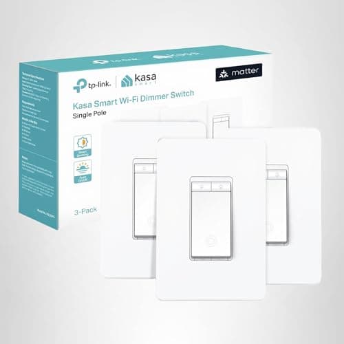 Kasa Matter Smart Dimmer Switch: Voice Control w/Siri, Alexa & Google Assistant | UL Certified | Timer & Schedule | Easy Guided Install | Neutral Wire Required | Single Pole | 2.4GHz Wi-Fi | KS225 12