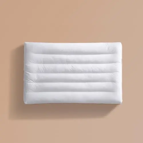 TDVCNUVD 2 Packs Flat Pillows for Sleeping Thin, 2.5 inch Height Ultra Thin Pillows,100% Cotton Slim Bed Pillows for Stomach Sleeper,Standard Size - 18x26 in - 2pcs 7