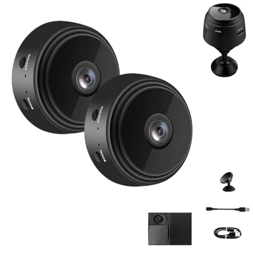 Security Camera, Mini 1080p HD Wireless Cam with Audio for Indoor/Outdoor Surveillance, Ideal for Monitoring