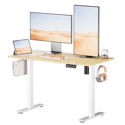 SOHOMACH Electric Standing Desk - Adjustable Height with Memory Preset, 48 x 24 Inches Ergonomic Design Home Office Standing Desk