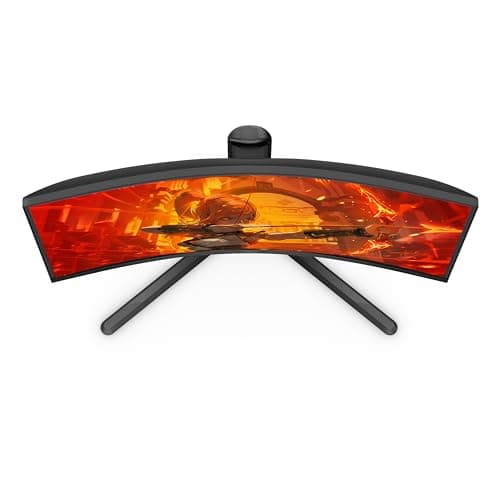 AOC CQ27G3Z 27" Curved Gaming Monitor, QHD 2K 2560x1440, 1000R VA, 240Hz 0.5ms, FreeSync Premium, Height Adjustable Stand, Xbox PS5 Switch, 3-Year Zero-Bright-dot,Black 9