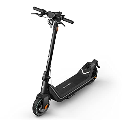 NIU Electric Scooter Adults - 100F E Scooter w/Suspension, Add. Foldable Handlebar and Turn Signals, 600W Peak Power, 18 Miles Max Range, 17.4 MPH, Lightweight Escooter for Commute