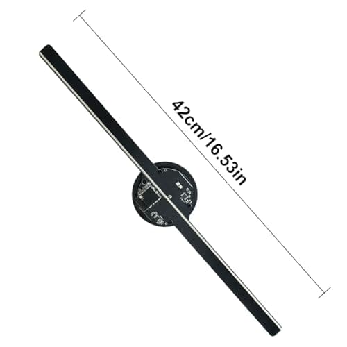 3D Hologram Fan Projector, 17" 800*480PX Resolution 224 LED Light Beads WIFI Connect APP Control for Shop, Bar, Christmas Halloween Party Advertising Display Events 5