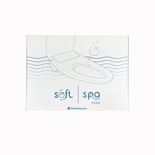 Soft Spa By Fluidmaster 9500E-001 Electronic Bidet Heated Toilet Seat with Warm Water and Air Dryer, Deodorizer, Easy Install, Elongated, White 12