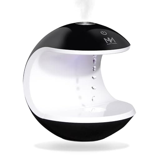 Anti Gravity Humidifier for Bedroom, Home, Office Desk, Plants, Indoor Use, 7 Color Light Options, Ultrasonic Cool Mist, Small Air Humidifier, Water Drop Effect