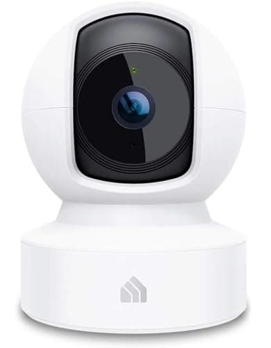 Kasa 1080p Indoor Pan/Tilt Wired Security Camera - Works as a Baby & Pet Monitor, Motion Detection & Tracking, 2-Way Audio, Night Vision, Subscription-Free Local Storage or Optional Cloud, EC70