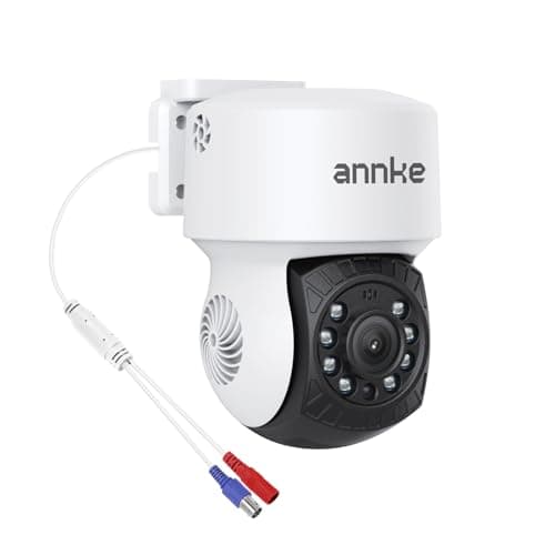 ANNKE 1080P 2MP AHD CCTV Home Surveillance Dome PT Wired Camera with 350° pan and 90° tilt, 100ft IR Night Vision, IP65 Weatherproof Security Add–On Cam for Outdoor Use, Wide Compatibility - APT200