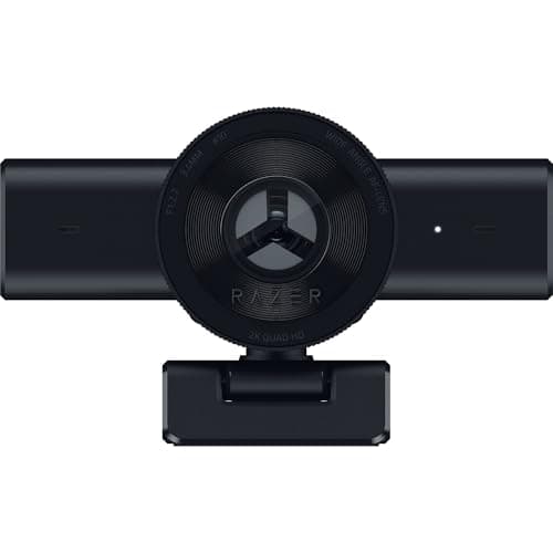 Razer Kiyo V2 X Streaming Webcam: 1440p 60 FPS - Auto Focus - Built-in Microphone - Wide Angle Lense - Integrated Privacy Shutter - Works with OBS, Xsplit, Streamlabs, Discord, Zoom, Teams - Black 8