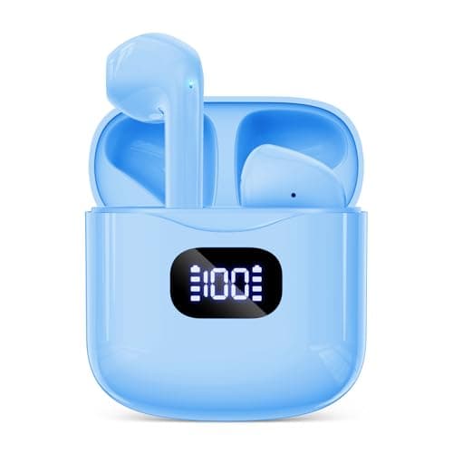 KTGEE Wireless Earbuds Bluetooth 5.3 Headphones, 40Hrs Playback Stereo Ear Buds with LED Display Charging Case IPX7 Waterproof in-Ear Earphone
