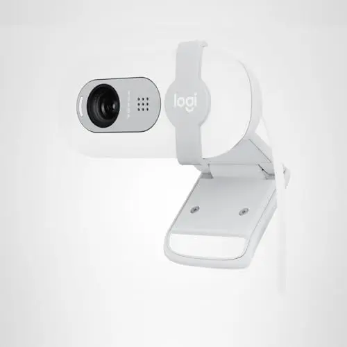 Logitech Brio 100 Full HD 1080p Webcam for Meetings, Streaming, Desktop, Laptop, PC - Built-in Mic, Shutter, Works with Zoom, Microsoft Teams, Nintendo Switch 2’s New GameChat Mode-Off -White 10