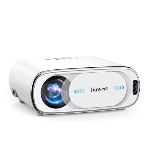 Projector with WiFi and Bluetooth, Jimveo Outdoor-Projector Auto Focus & Auto Lens Cap Portable-Projector-4k Supported, Native 1080P Proyector, Smart Movie Projector for Outdoor Use Upgrade