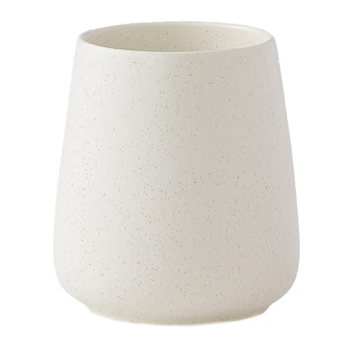 Beige Toothbrush Holder for Bathroom - Ceramic Tooth Brushing Holders, Toothbrush Cup, Toothpaste Organizer for Bathroom Countertop, Makeup Brush Holder, Pen Holder for Home Desktop Storage