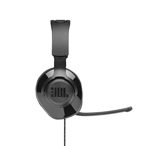 JBL Quantum 200 - Wired over-ear gaming headset with Voice focus directional flip-up mic and memory foam ear cushions (Black) 6