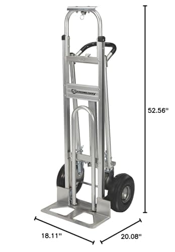 Strongway 3-in-1 Aluminum Hand/Platform Truck - 550-/770-Lb. Capacity 10