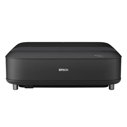 Epson Lifestudio Grand Ultra Short Throw Laser Projector 4K PRO-UHD, Sound by Bose Technology and Downloadable App, Built-In Google TV for Easy Streaming, Plus 3-Chip 3LCD Technology - Black