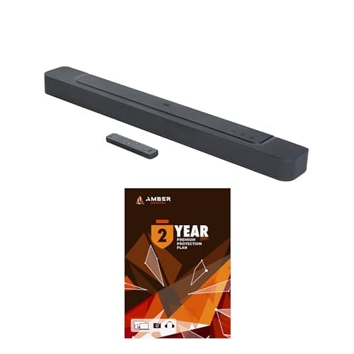 JBL BAR-300 5.0ch Soundbar with MultiBeam Sound and Dolby Atmos with 2 Year Amber Protection Plan (2022)