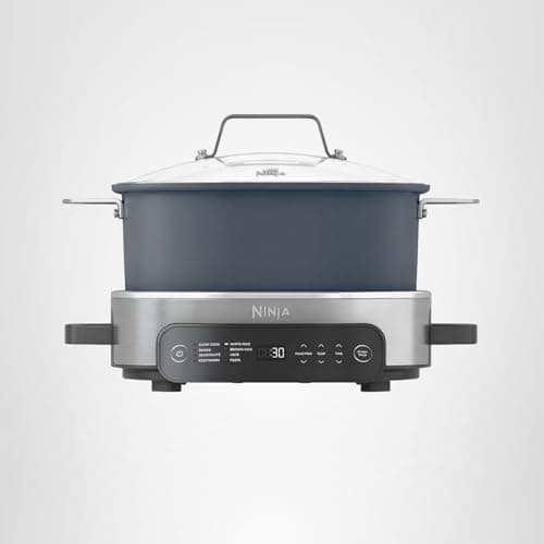 Ninja MC1101 Foodi Everyday Possible Cooker Pro, 8-in-1 Versatility, One-Pot Faster Cooking Replaces 10 Tools, Family-Sized Capacity with Adjustable Temp Control, 6.5 quarts, Midnight Blue 14