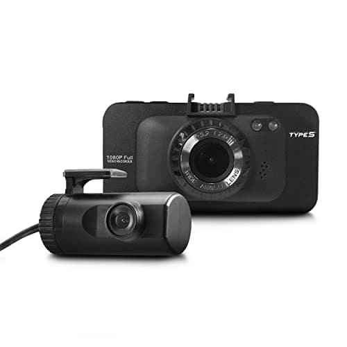 TYPE S TOURING ITEMS | Smart Dash Camera, DuoView 1080P Full HD, Front and Rear Dash Cam, Dual Cam, Loop Recording, 16GB SD Card, On-Dashboard Camera Video Recorder Dashcam for Cars