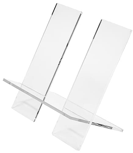 Red Co. 11.5” Clear Acrylic 3-Piece Cookbook Holder & Recipe Holder for Kitchen Counter