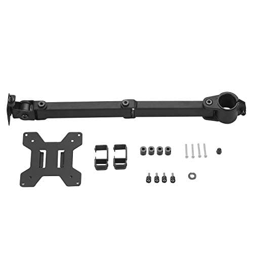 WALI Single Monitor Arm, Fully Adjustable Pole Mount Bracket for WALI Monitor Mounting System (001ARM), Black 6