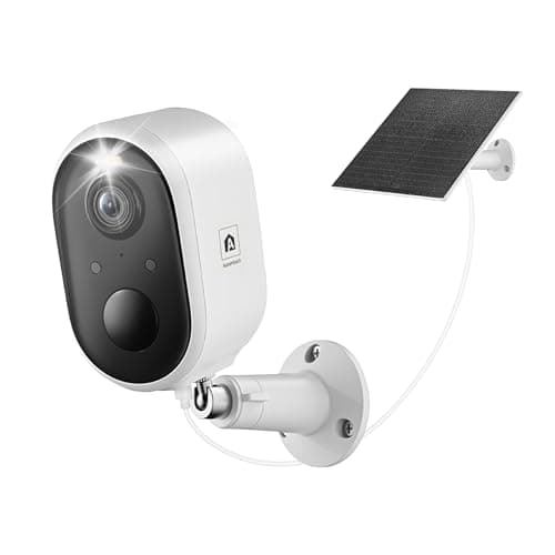 Solar Security Camera Outdoor Wireless, 2K Color Night Vision, Battery Powered PIR Motion Detection,2.4GHz WiFi Cameras for Home Surveillance, Light and Sound Alarm, 2-Way Audio