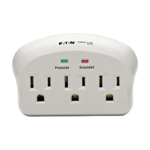 Eaton Tripp Lite SK3-0 Multi-Plug Wall Outlet Extender Surge Protector, 3 Outlets, 660 Joule Rating, Diagnostic LEDs, Portable Travel Wall Plug, Lifetime Manufacturer's Warranty & $5,000 Insurance 6